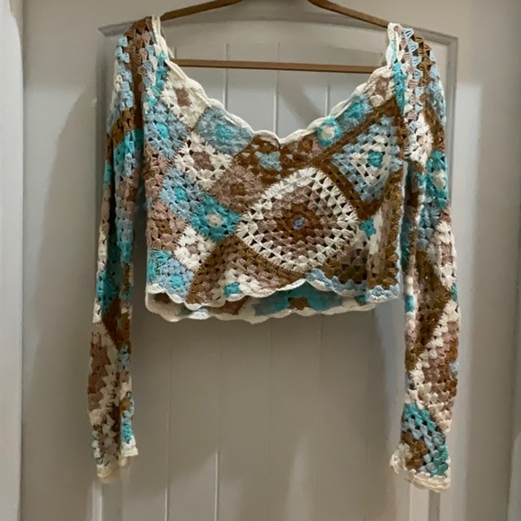 🌸SPELL🌸 Carnaby Crochet Top S/M - Picture 5 of 8